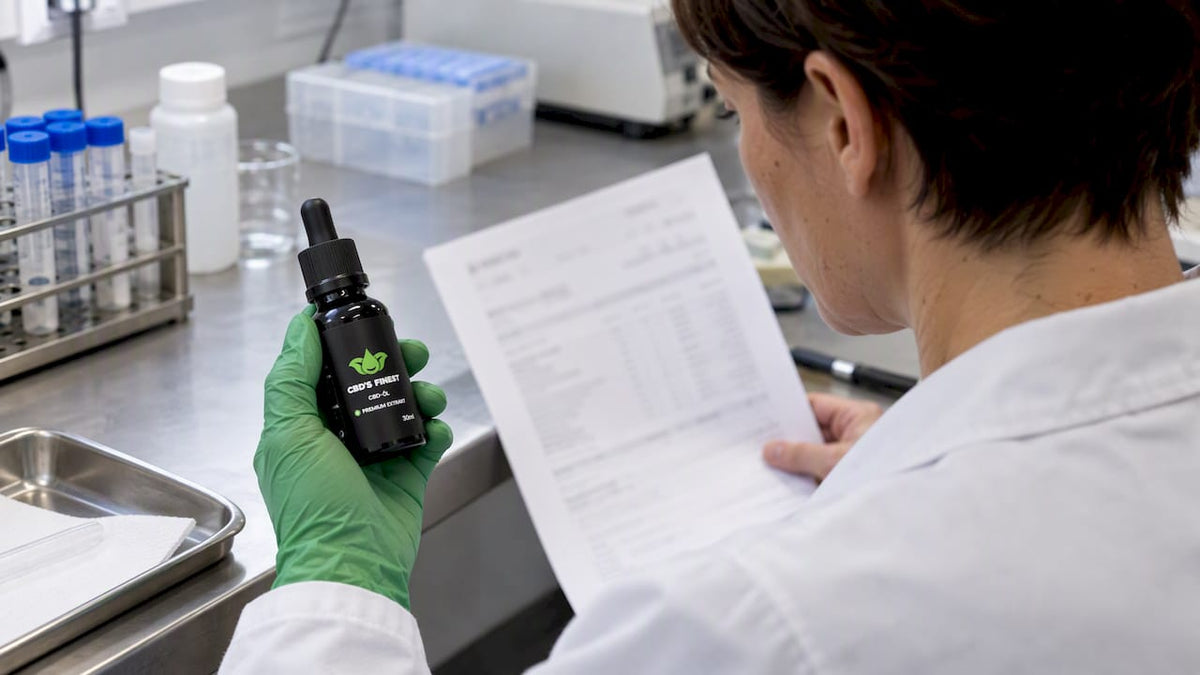 CBD-Öl wird durch einen Laborbericht bestätigt