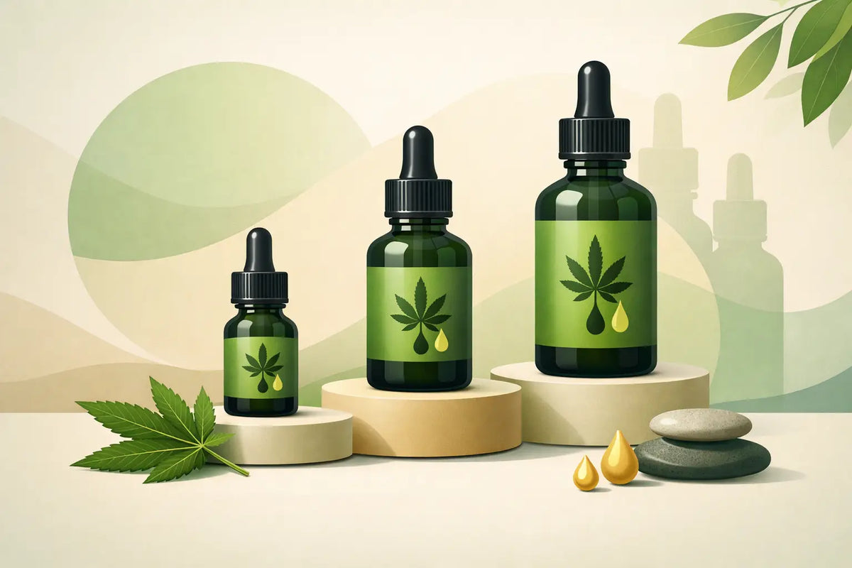 CBD Öl Flaschengröße wählen: so passt es