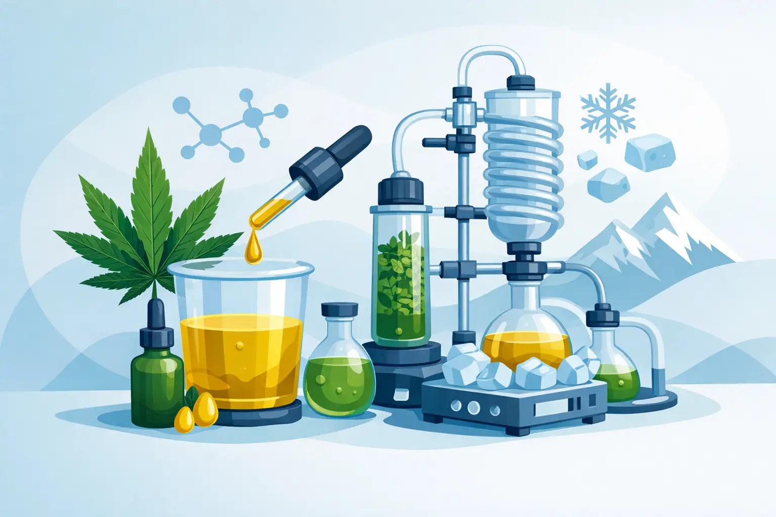 CBD-Extraktion bei niedriger Temperatur