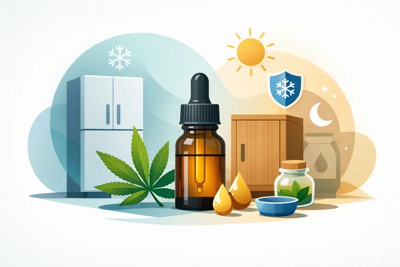 Wie lagere ich CBD Öl richtig?
