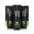 Drei Flaschen CBD-Öl 10 % von CBD’s Finest mit Verpackung