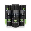 Drei Flaschen CBD-Öl 15 % von CBD’s Finest mit Verpackung