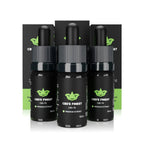 Drei Flaschen CBD-Öl 15 % von CBD’s Finest mit Verpackung