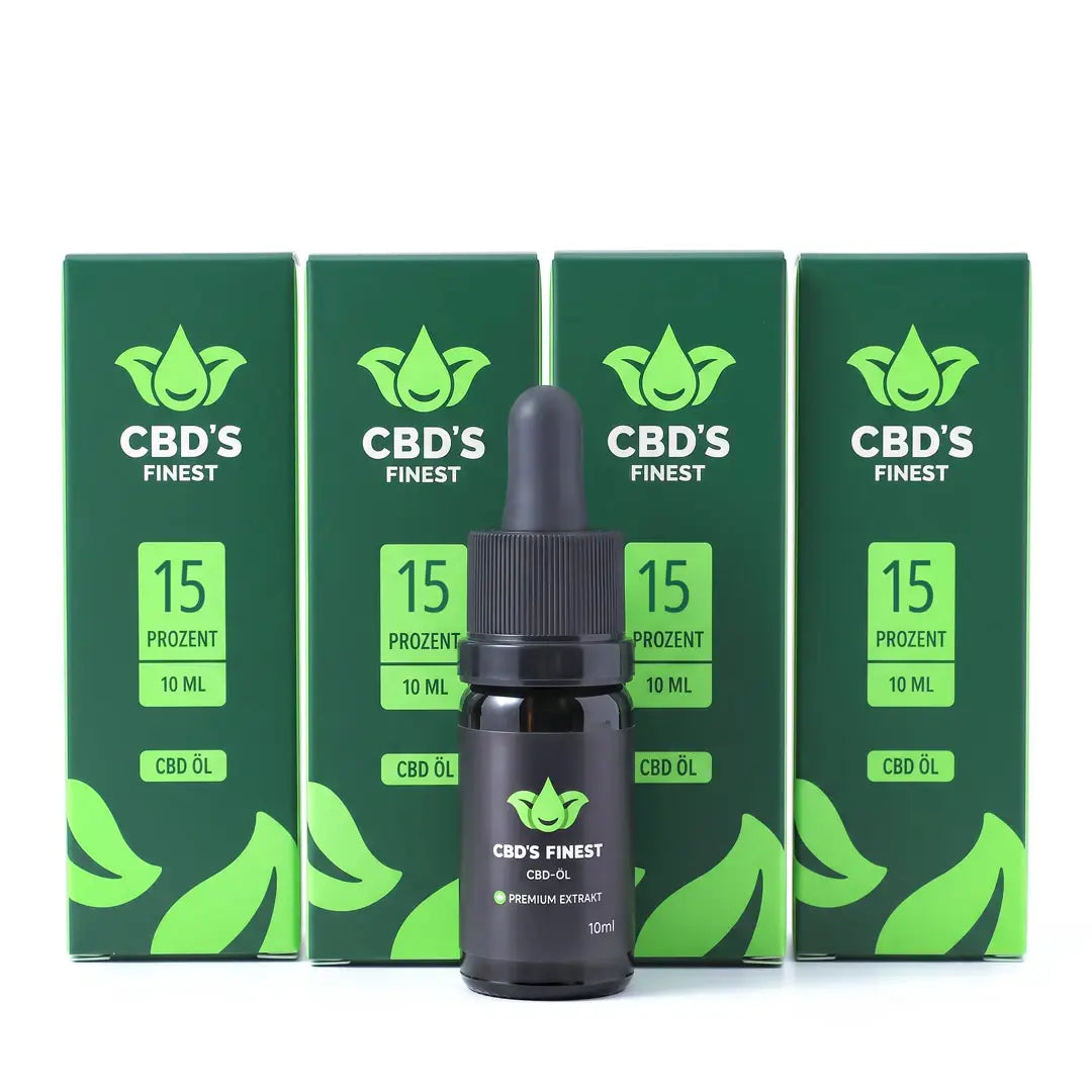 4 x CBD-Öl 15% 10 ml