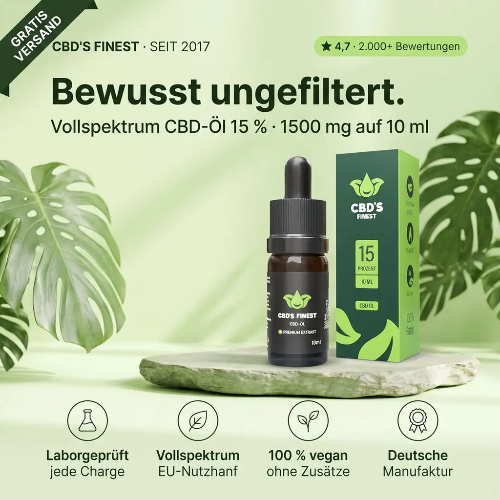 3 x CBD-Öl 15% 10 ml