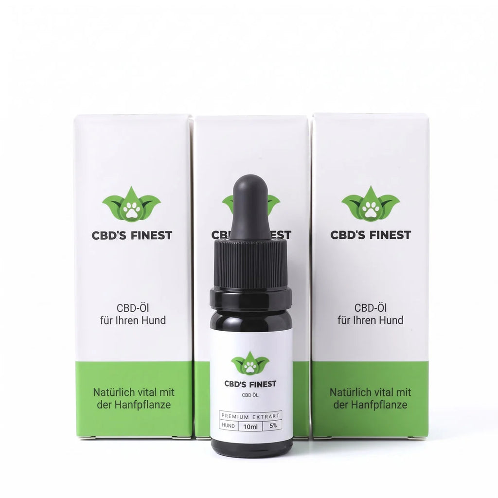 3x CBD-Öl für Hunde 5% 10ml